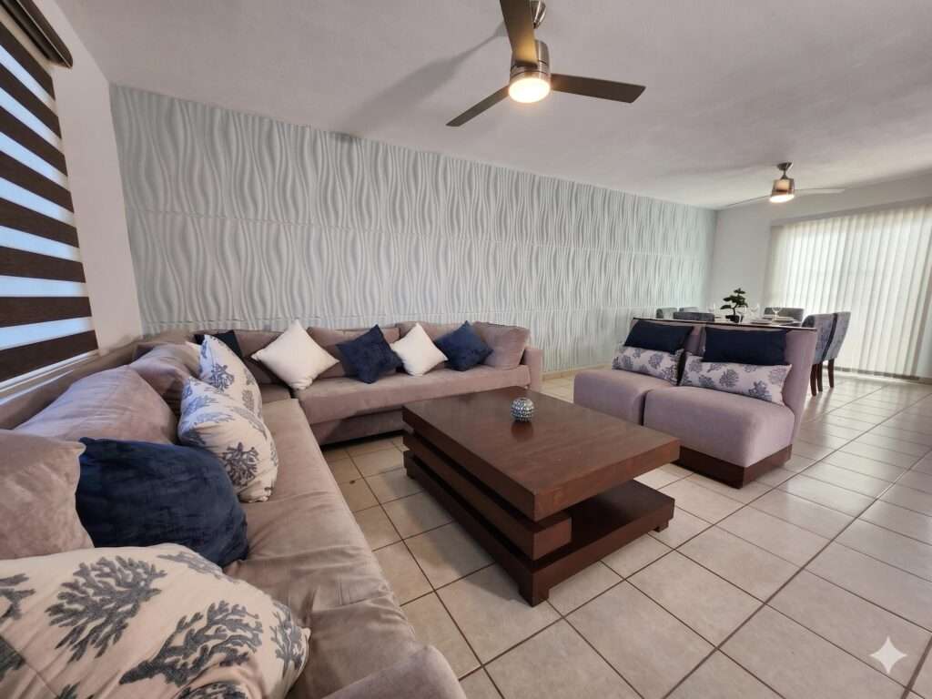 Cabo del Sol Marea Los Cabos Modern 3-bedroom penthouse located on the 6th floor of Marea Los Cabos, offering a prime central location in Cabo San Lucas just minutes from beaches, shopping centers, and top dining options. This bright and contemporary residence features an open-concept living and dining area with abundant natural light, a fully equipped kitchen, and a private terrace with panoramic city – M22, L4 Calle Quinta Arizona, Cabo San Lucas, BS