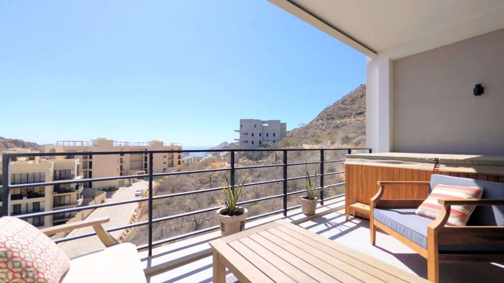 Cabo del Sol El Posito We are excited to introduce Casa Elisabeth, an amazing, newly constructed custom home in the private El Posito area of Todos Santos. Located just three rows back from the beach, this three-bedroom, three-full and two-half bathroom residence offers every amenity desired for a tropical paradise. The downstairs features an open-concept living room, dining room, and a fully stocked kitchen with brand-new appliances, including a dishwasher. The main floor also includes a laundry room and an outdoor water feature with a professionally designed rock wall. The principal bedroom downstairs offers a unique indoor/outdoor bathroom with two showers and an outdoor bathtub.Each of the three bedrooms includes an en-suite bathroom with double vanities. The upstairs bedroom features its own private furnished terrace and access to one of four large patios, complete with a bar area and outdoor furniture perfect for enjoying ocean sunsets. Additionally, a shaded third-floor observation deck provides panoramic ocean and mountain – Privada del Agua, Cabo San Lucas, BS