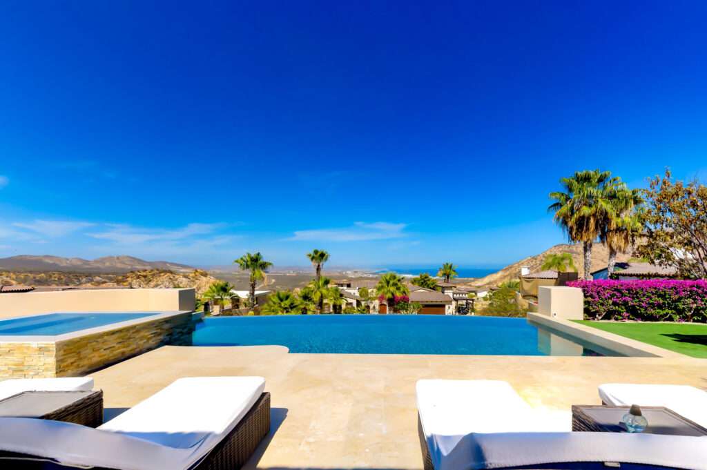 Cabo del Sol Miro Los Cabos BEST PRICED CONDO IN MIRO LOS CABOS , WHERE STYLE, VALUE & CABO LIVING COME TOGETHER.Some properties simply feel right the moment you walk in... and Condo Catalan 3B is one of them.Perched on the third floor in the sought-after MIRO Los Cabos community, this beautifully furnished 2-bedroom, 2-bath residence captures the essence of relaxed luxury in Cabo's prestigious Sunset area, right beside the exclusive Quivira community.From the moment you enter, warm natural light, tasteful modern décor, and an effortless indoor-outdoor flow create a sense of comfort and tranquility. Step onto your private balcony and take in sweeping mountain – Querencia Golf and Ocean Club, San Jose Corridor, BS